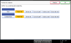 Illustration de l'&eacute;cran du panneau de commande