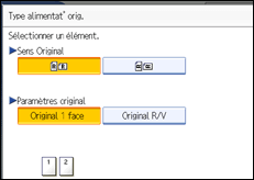 Illustration de l'&eacute;cran du panneau de commande