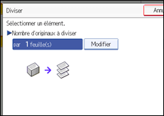 Illustration de l'&eacute;cran du panneau de commande