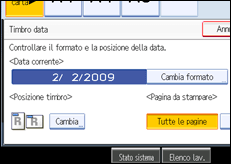 Illustrazione schermata pannello operativo