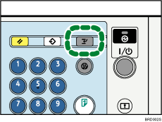Illustrazione tasto Interrompi.