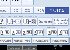 Illustrazione schermata pannello operativo