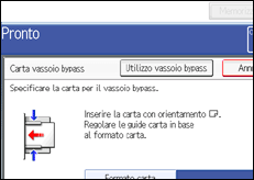 Illustrazione schermata pannello operativo