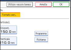 Illustrazione schermata pannello operativo