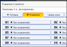 Illustrazione schermata pannello operativo