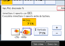 Illustrazione schermata pannello operativo