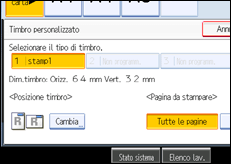 Illustrazione schermata pannello operativo