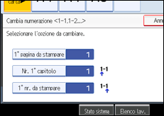 Illustrazione schermata pannello operativo