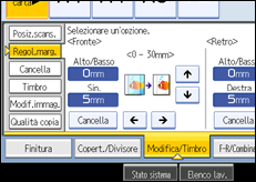 Illustrazione schermata pannello operativo