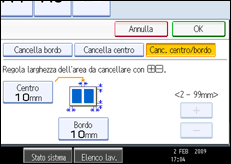 Illustrazione schermata pannello operativo