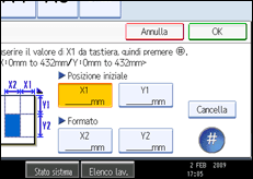Illustrazione schermata pannello operativo