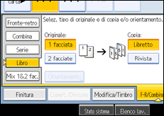 Illustrazione schermata pannello operativo
