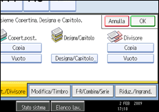 Illustrazione schermata pannello operativo