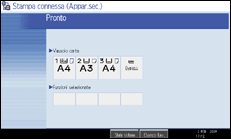 Illustrazione schermata pannello operativo