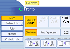 Illustrazione schermata pannello operativo