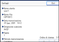 Illustrazione schermata pannello operativo