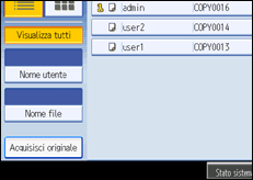 Illustrazione schermata pannello operativo