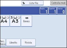 Illustrazione schermata pannello operativo
