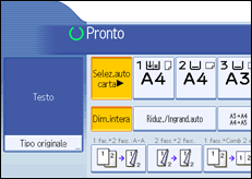 Illustrazione schermata pannello operativo
