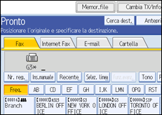 Figura relativa alla schermata del pannello operativo