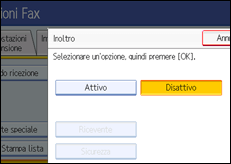 Figura relativa alla schermata del pannello operativo