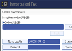 Figura relativa alla schermata del pannello operativo