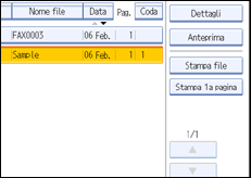 Figura relativa alla schermata del pannello operativo