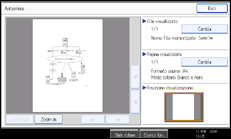 Figura relativa alla schermata del pannello operativo