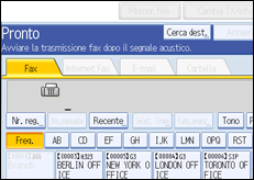 Figura relativa alla schermata del pannello operativo