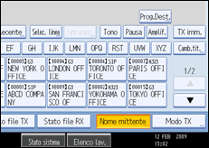 Figura relativa alla schermata del pannello operativo