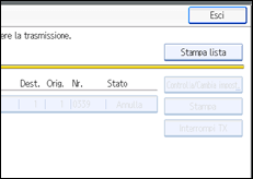 Figura relativa alla schermata del pannello operativo