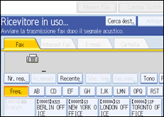 Figura relativa alla schermata del pannello operativo