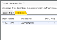 Figura relativa alla schermata del pannello operativo