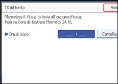Figura relativa alla schermata del pannello operativo