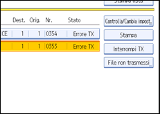 Figura relativa alla schermata del pannello operativo