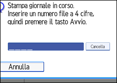 Figura relativa alla schermata del pannello operativo