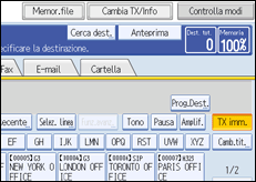 Figura relativa alla schermata del pannello operativo