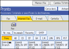 Figura relativa alla schermata del pannello operativo
