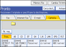 Figura relativa alla schermata del pannello operativo