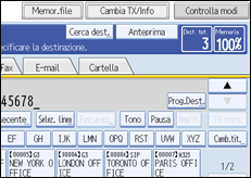Figura relativa alla schermata del pannello operativo
