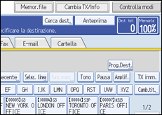 Figura relativa alla schermata del pannello operativo