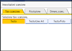 Figura relativa alla schermata del pannello operativo
