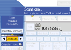 Figura relativa alla schermata del pannello operativo