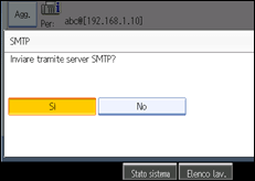 Figura relativa alla schermata del pannello operativo