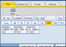 Figura relativa alla schermata del pannello operativo