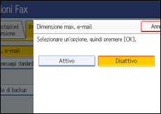 Figura relativa alla schermata del pannello operativo