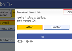 Figura relativa alla schermata del pannello operativo