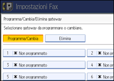 Figura relativa alla schermata del pannello operativo