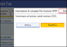 Figura relativa alla schermata del pannello operativo