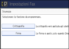 Figura relativa alla schermata del pannello operativo